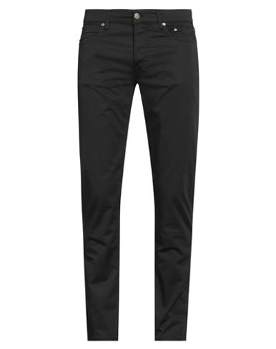 Siviglia Man Pants Black Size 34 Cotton, Elastane In Black