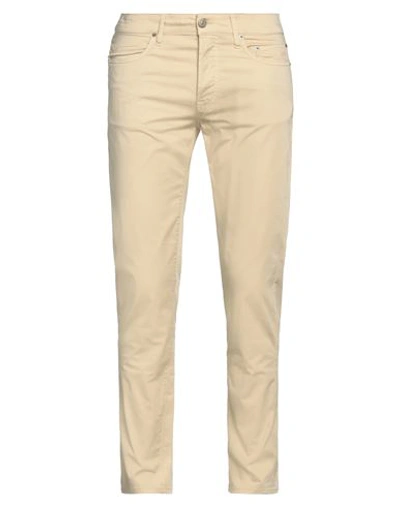 Siviglia Man Pants Cream Size 35 Cotton, Elastane In Beige