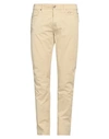 Siviglia Man Pants Beige Size 31 Cotton, Elastane In White