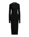 Quira Woman Maxi Dress Black Size 6 Wool, Elastane In Black