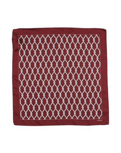 Z Zegna Man Scarf Burgundy Size - Silk In Red
