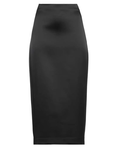 P.a.r.o.s.h P. A.r. O.s. H. Woman Midi Skirt Black Size L Acetate, Polyamide, Elastane