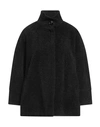 Emy-ò Female Woman Coat Black Size 16 Polyester, Nylon