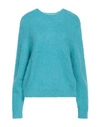 Jucca Woman Sweater Sky Blue Size M Polyamide, Alpaca Wool, Mohair Wool
