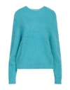 Jucca Woman Sweater Sky Blue Size M Polyamide, Alpaca Wool, Mohair Wool In Blue