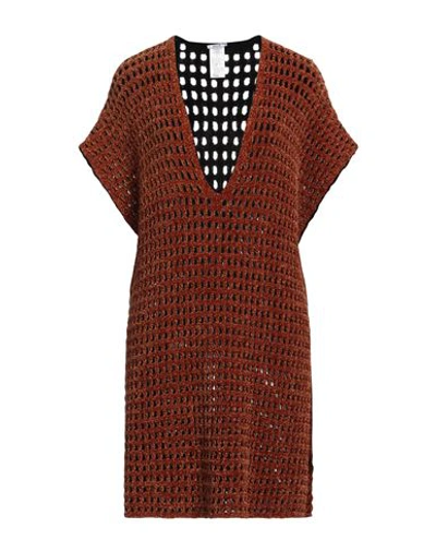 Wolford Woman Sweater Camel Size M/l Viscose, Polyamide In Beige