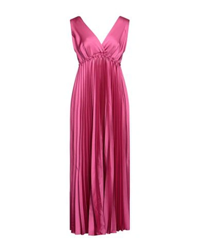 Kontatto Woman Long Dress Fuchsia Size M Polyester In Pink