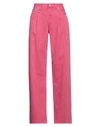 R13 Woman Pants Pink Size 25 Cotton In Pink