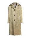 Maison Margiela Woman Coat Sage Green Size 4 Acetate In Sage Green