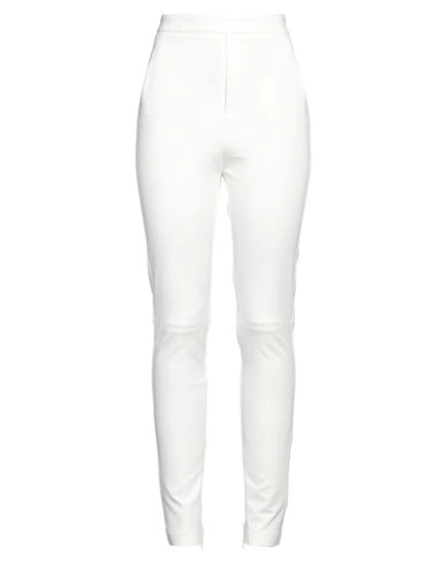 Low Brand Woman Pants White Size 30 Viscose, Polyamide, Elastane