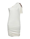 Met Jeans Woman Mini Dress Ivory Size Xs Viscose, Elastane In White