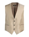 Preludio By A.n. Preludio By A. N. Man Tailored Vest Beige Size 40 Viscose, Acetate In Beige