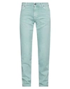 Pt Torino Man Jeans Turquoise Size 33 Cotton, Elastane In Blue