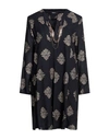 Siste's Woman Mini Dress Midnight Blue Size M Viscose, Polyester, Polyamide In Blue