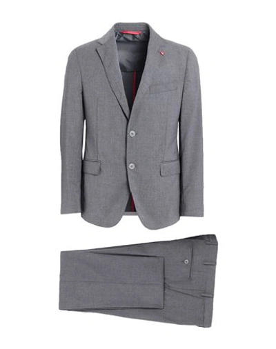 Bernese Milano Man Suit Grey Size 38 Polyester, Rayon, Elastane