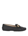Tod's Woman Loafers Black Size 4 Soft Leather
