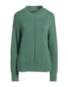 ALPHA STUDIO ALPHA STUDIO WOMAN SWEATER GREEN SIZE 6 WOOL, RECYCLED POLYAMIDE