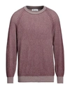 Brunello Cucinelli Man Sweater Deep Purple Size 44 Cashmere