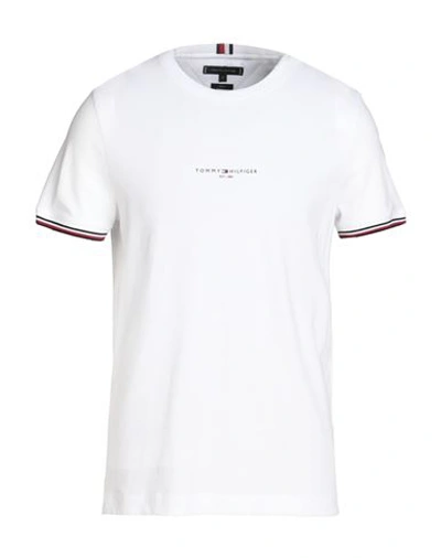 Tommy Hilfiger Man T-shirt White Size Xl Cotton