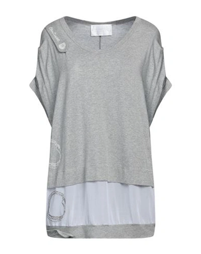 Elisa Cavaletti By Daniela Dallavalle Woman T-shirt Light Grey Size 8 Viscose, Polyamide, Elastane