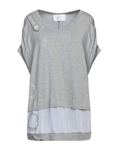 Elisa Cavaletti By Daniela Dallavalle Woman T-shirt Light Grey Size 4 Viscose, Polyamide, Elastane