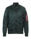 Alpha Industries Man Jacket Dark Green Size Xl Nylon