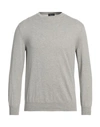 Drumohr Man Sweater Light Grey Size 40 Cotton