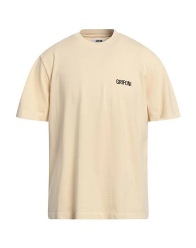 Mauro Grifoni Man T-shirt Sand Size Xxl Cotton In Beige