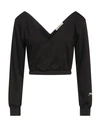 Hinnominate Woman Sweatshirt Black Size M Cotton, Elastane