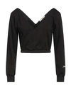 Hinnominate Woman Sweatshirt Black Size Xxs Cotton, Elastane