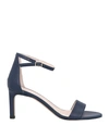 HUGO BOSS BOSS WOMAN SANDALS MIDNIGHT BLUE SIZE 8 SOFT LEATHER