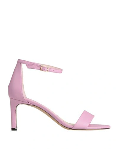 Hugo Boss Boss Woman Sandals Pink Size 8 Soft Leather