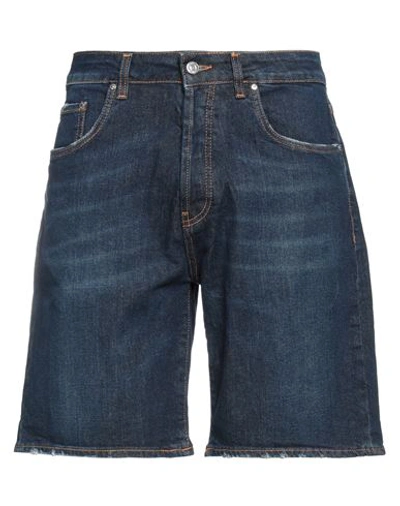 Liu •jo Man Man Denim Shorts Blue Size 38 Cotton, Elastane