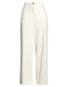 Shaft Woman Pants Ivory Size 26 Viscose, Cotton, Elastane In White