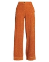 Shaft Woman Pants Orange Size 30 Viscose, Cotton, Elastane In Orange
