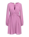 Semicouture Woman Mini Dress Pink Size 6 Acetate, Silk