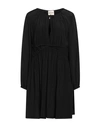 Semicouture Woman Mini Dress Black Size 6 Acetate, Silk