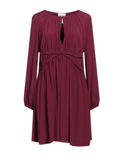 Semicouture Woman Mini Dress Mauve Size 4 Acetate, Silk In Purple