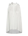 Manila Grace Woman Top White Size 6 Viscose In White