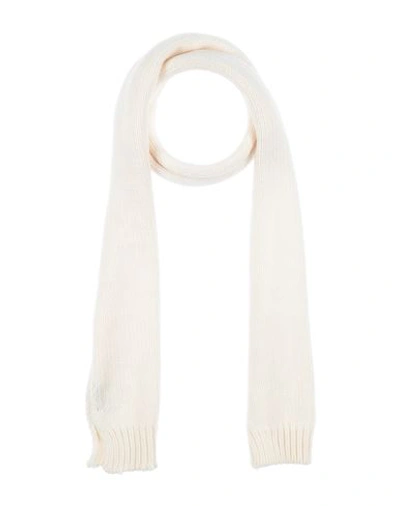 Scaglione Woman Scarf Ivory Size - Merino Wool In White