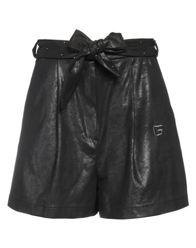 Gaelle Paris Gaëlle Paris Woman Shorts & Bermuda Shorts Black Size 6 Polyester, Elastane
