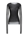 Virna Drò® Virna Drò Woman T-shirt Black Size 3 Polyamide, Elastane