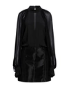 Maria Vittoria Paolillo Mvp Woman Mini Dress Black Size 8 Acetate, Silk