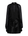Maria Vittoria Paolillo Mvp Woman Mini Dress Black Size 6 Acetate, Silk In Black