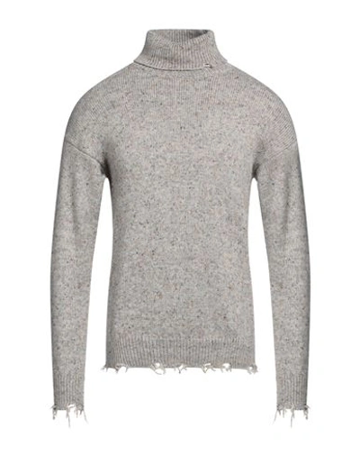 Mauro Grifoni Grifoni Man Turtleneck Grey Size 40 Polyamide, Viscose, Polyester, Alpaca Wool, Acrylic