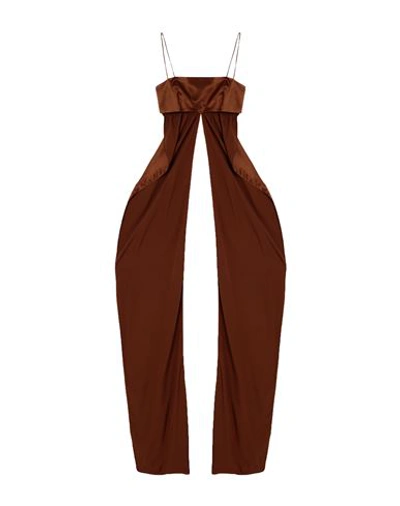 Materiel Matériel Woman Top Brown Size 4 Rayon, Polyester