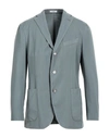 Boglioli Man Suit Jacket Lead Size 42 Virgin Wool In Blue