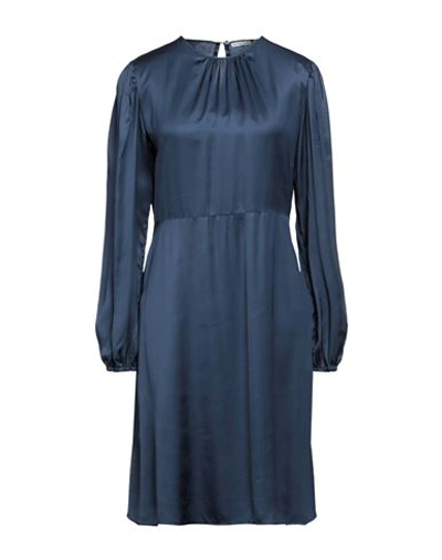 Robert Friedman Woman Midi Dress Navy Blue Size Xl Viscose