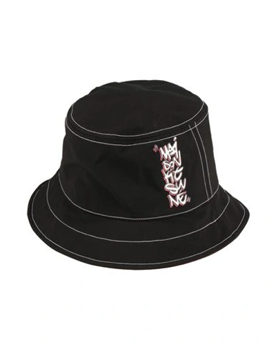 Maison Kitsuné Man Hat Black Size Onesize Polyester