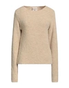 Semicouture Woman Sweater Beige Size L Alpaca Wool, Wool, Acrylic, Polyamide, Elastane